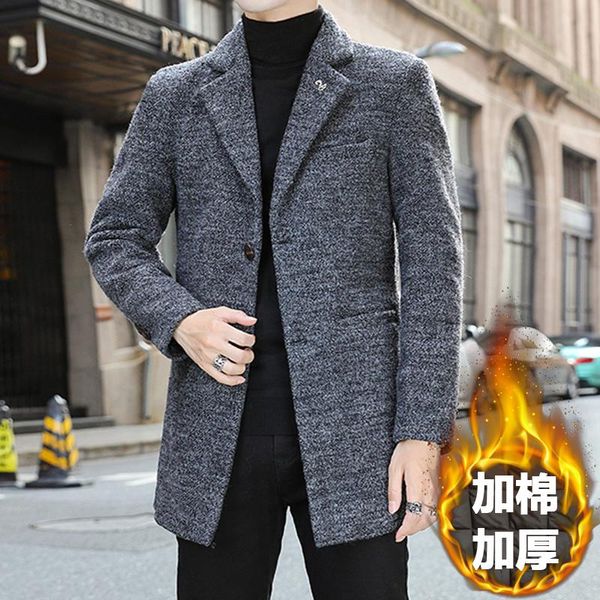 men's trench coats 2021 winter thicker men woolen blends coat warm solid color outerwear male windbreaker jacket, Tan;black
men's trench coats 2021 winter thicker men woolen blends coat warm solid color outerwear male windbreaker jacket, Tan;black