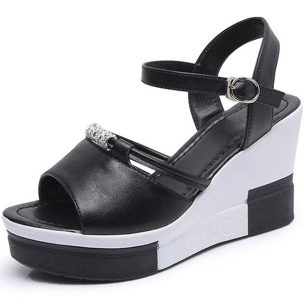 summer wedges women sandals fish platform sandals thick heels fashion black white female shoes
summer wedges women sandals fish platform sandals thick heels fashion black white female shoes