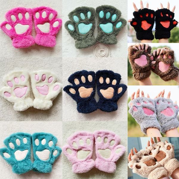 factoryjg1kfluffy bear cat novelty plush paw claw halloween soft toweling half covered women mittens fingerless gloves
factoryjg1kfluffy bear cat novelty plush paw claw halloween soft toweling half covered women mittens fingerless gloves