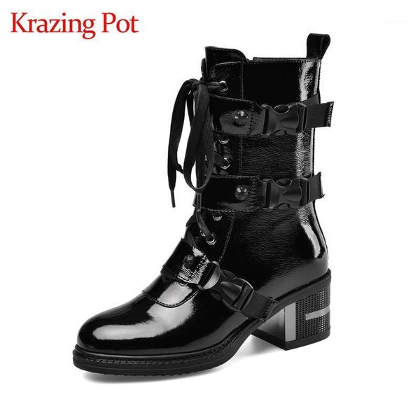boots krazing pot european style round toe high heel winter shoes keep warm mature young lady causal handmade mid-calf l2f21, Black
boots krazing pot european style round toe high heel winter shoes keep warm mature young lady causal handmade mid-calf l2f21, Black