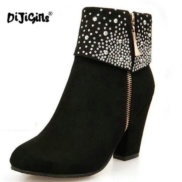 boots dijigirls winter women fashion thick high heels crystal autumn ankle for shoes blue red drop, Black
boots dijigirls winter women fashion thick high heels crystal autumn ankle for shoes blue red drop, Black