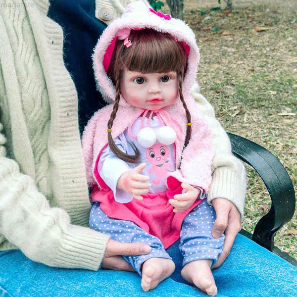 22 inch hair realistic reborn soft sile doll, 56 cm long teddy bear, brown eyed doll
22 inch hair realistic reborn soft sile doll, 56 cm long teddy bear, brown eyed doll