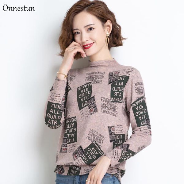 women's sweaters print letter sweater women autumn winter pullover turtleneck knitted jumpers female, White;black
women's sweaters print letter sweater women autumn winter pullover turtleneck knitted jumpers female, White;black
