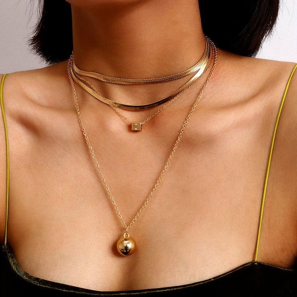 bead square pendant choker necklace women summer punk layered snake chain long chain necklaces jewelry gift, Golden;silver
bead square pendant choker necklace women summer punk layered snake chain long chain necklaces jewelry gift, Golden;silver