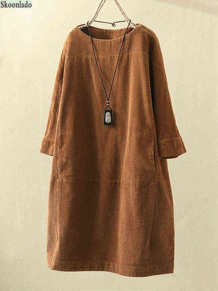 autumn winter corduroy retro solid dress plus size 5x loose dress women thick dresses good quality lady winter dress comfortable g1223, Black;gray
autumn winter corduroy retro solid dress plus size 5x loose dress women thick dresses good quality lady winter dress comfortable g1223, Black;gray