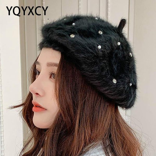 yqyxcy beret women winter hat fur rhinestone beads painter cap thick warm pumpkin hats korean new fashion chapeau femme, Blue;gray
yqyxcy beret women winter hat fur rhinestone beads painter cap thick warm pumpkin hats korean new fashion chapeau femme, Blue;gray