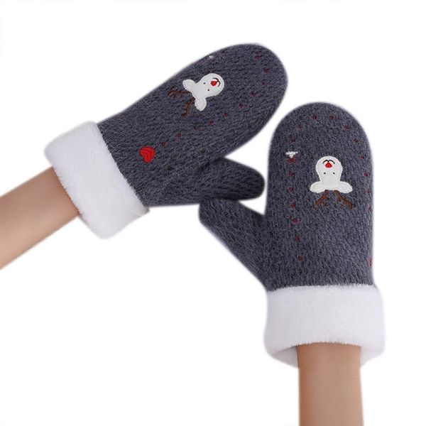 women winter christmas knit full finger gloves elk embroidery plush lined mitten x7jb, Blue;gray
women winter christmas knit full finger gloves elk embroidery plush lined mitten x7jb, Blue;gray