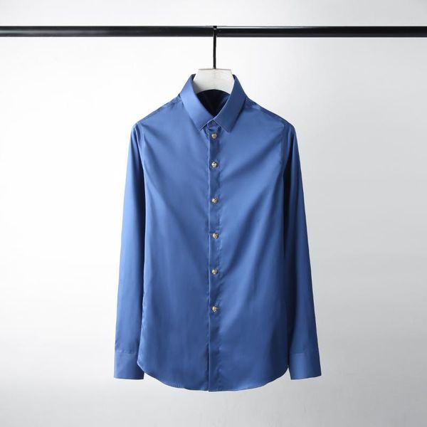 men's casual shirts 2021 alloy rose rivets men shirt white black solid color long sleeve dress hight quality 100% cotton
men's casual shirts 2021 alloy rose rivets men shirt white black solid color long sleeve dress hight quality 100% cotton