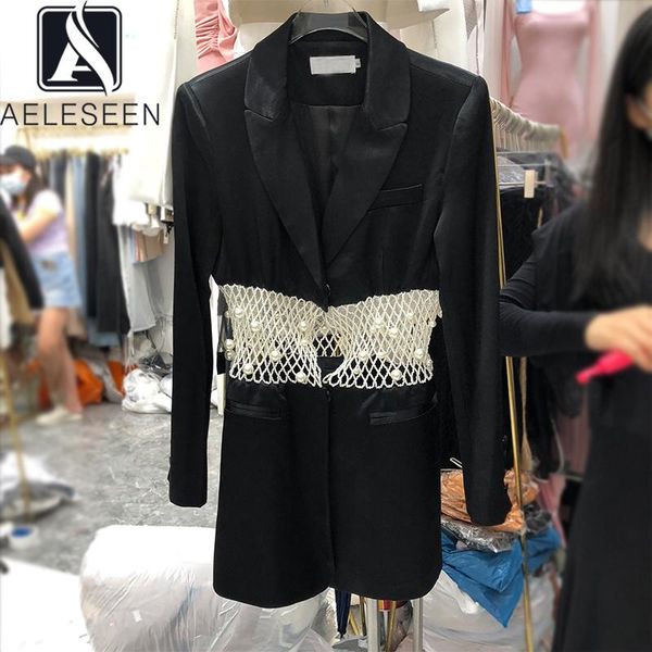 aeleseen long blazers autumn winter new hollow out luxury beading pearls black elegant party holiday blazers, White;black
aeleseen long blazers autumn winter new hollow out luxury beading pearls black elegant party holiday blazers, White;black