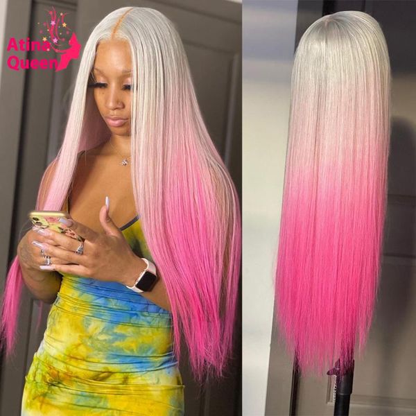 lace wigs pre plucked 30 inch ombre blonde front wig with baby hair straight pink colored human for women hd transparent, Black;brown
lace wigs pre plucked 30 inch ombre blonde front wig with baby hair straight pink colored human for women hd transparent, Black;brown