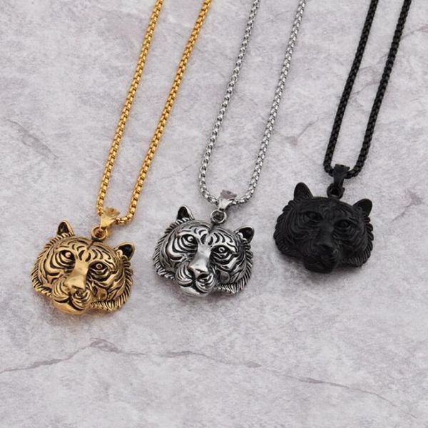 chains punk tiger head necklaces stainless steel masculinity hip hop gothic king of beasts pendant chain mens statement jewelry, Silver
chains punk tiger head necklaces stainless steel masculinity hip hop gothic king of beasts pendant chain mens statement jewelry, Silver
