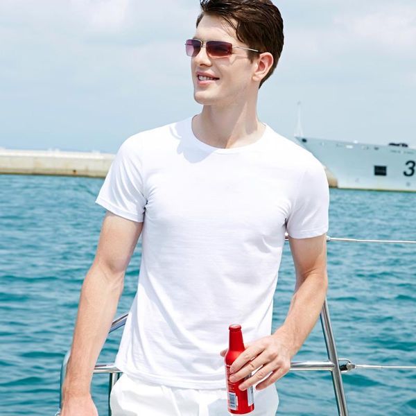 cotton short sleeve t-shirt men's crew neck upscale comfortable stretch ice cool summer base shirt men's breathable clothes1, White;black
cotton short sleeve t-shirt men's crew neck upscale comfortable stretch ice cool summer base shirt men's breathable clothes1, White;black