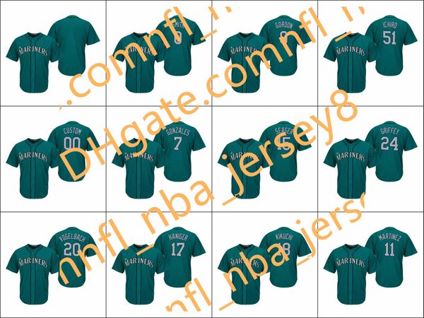seattle mariners men #24 ken griffey jr. 51 mariners ichiro 11 edgar martinez women youth collection big & tall custom jersey, Blue;black
seattle mariners men #24 ken griffey jr. 51 mariners ichiro 11 edgar martinez women youth collection big & tall custom jersey, Blue;black