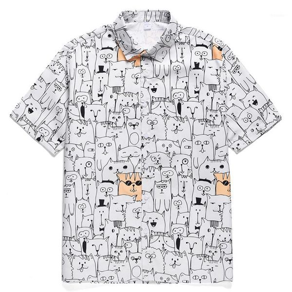 men's t-shirts spring and summer shirt men lapel casual clothing cartoon animal print beach t-shirt short sleeve1, White;black
men's t-shirts spring and summer shirt men lapel casual clothing cartoon animal print beach t-shirt short sleeve1, White;black