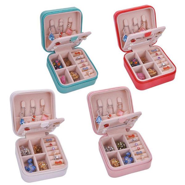 jewelry pouches, bags multifunctional earrings ring necklace storage case with mirror double-layer waterproof imitation leather box, Pink;blue
jewelry pouches, bags multifunctional earrings ring necklace storage case with mirror double-layer waterproof imitation leather box, Pink;blue