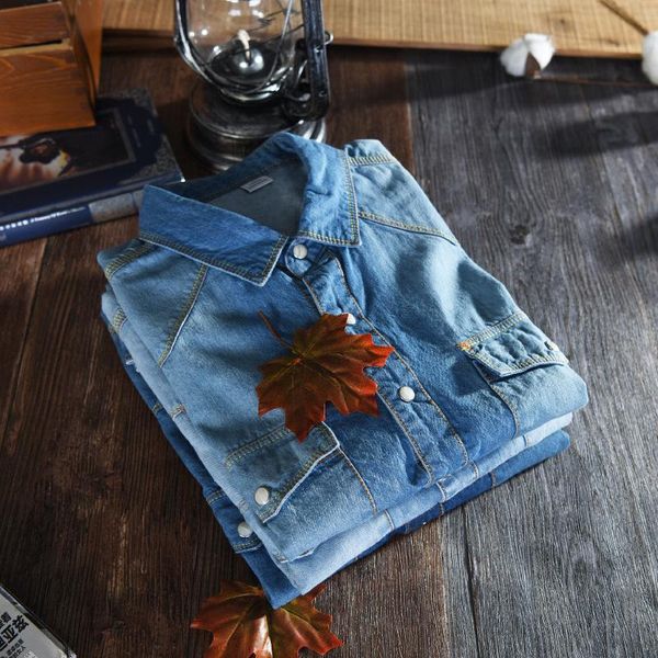 2020 spring autumn new men's long-sleeved denim shirt fashion casual blue slim fit cotton jeans shirt male brand clothes,360, White;black
2020 spring autumn new men's long-sleeved denim shirt fashion casual blue slim fit cotton jeans shirt male brand clothes,360, White;black