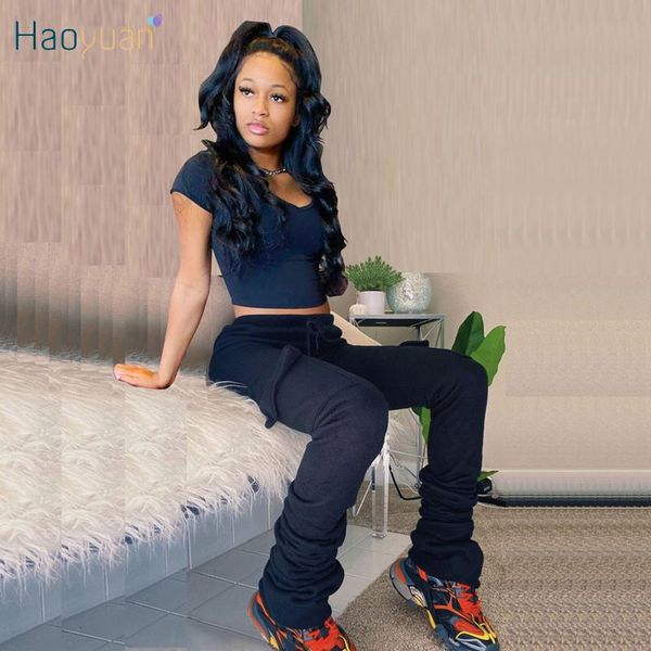 haoyuan stacked sweatpants fall winter plus thick clothing for women jogging high waisted trousers pocket pants streetwear, Black;white
haoyuan stacked sweatpants fall winter plus thick clothing for women jogging high waisted trousers pocket pants streetwear, Black;white