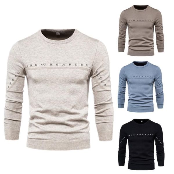 men's sweaters men knitted sweater polyester cotton round neck winter clothing solid color slim casual style, White;black
men's sweaters men knitted sweater polyester cotton round neck winter clothing solid color slim casual style, White;black