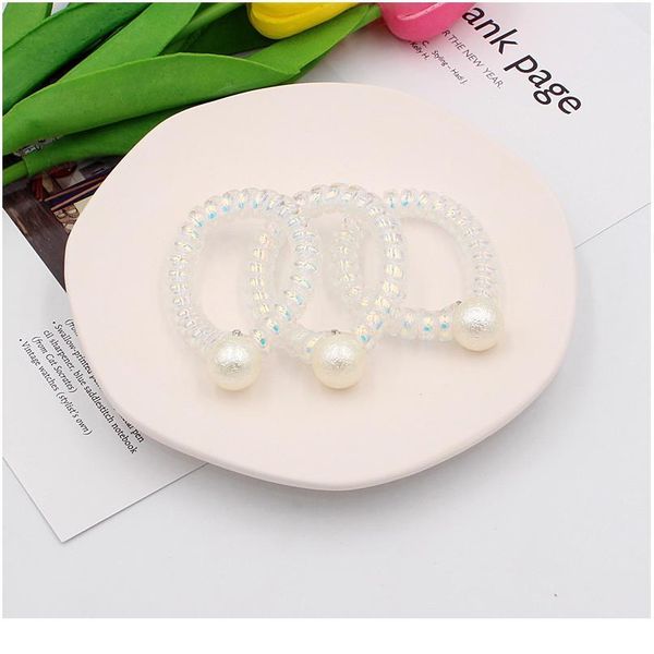 3pcs new fashion thick shining spiral cord elastic hair band white bling telephone wire pearl hair ties for thick&t jllqih
3pcs new fashion thick shining spiral cord elastic hair band white bling telephone wire pearl hair ties for thick&t jllqih