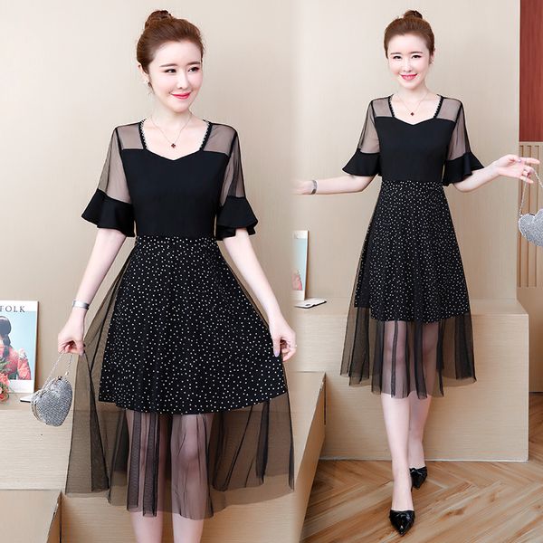 womens large plus size mesh dress in summer drop casual low fat 2021 to line skater dressed xxty, Black;gray
womens large plus size mesh dress in summer drop casual low fat 2021 to line skater dressed xxty, Black;gray
