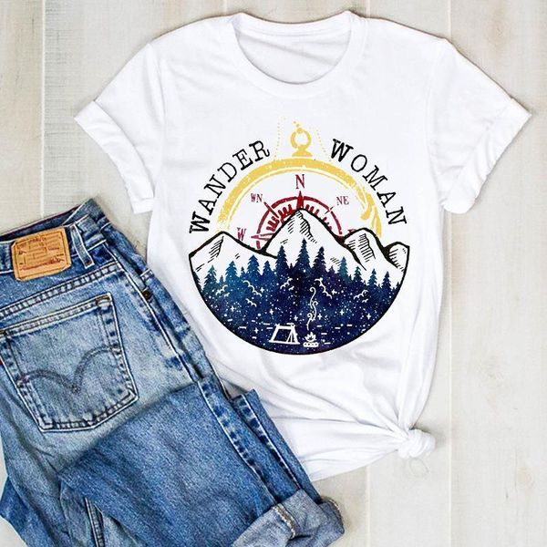 women lady wander mountain cute cute ladies print fashion summer t tee tshirt womens female shirt clothes graphic t-shirt, White
women lady wander mountain cute cute ladies print fashion summer t tee tshirt womens female shirt clothes graphic t-shirt, White