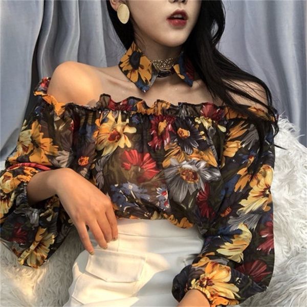 2021 new long sleeve floral blouse women ruffles slash neck 2021 new party chiffon clothes spring fashion casual 2300, White
2021 new long sleeve floral blouse women ruffles slash neck 2021 new party chiffon clothes spring fashion casual 2300, White