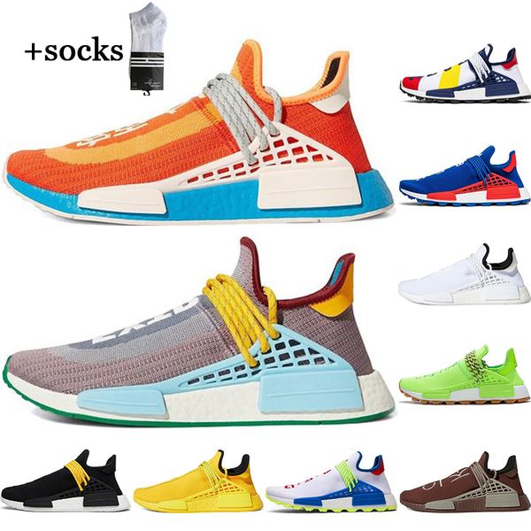 with socks human race hu pharrell williams women running shoes white black homecoming mens trainer sports sneakers size 36-45, White;red
with socks human race hu pharrell williams women running shoes white black homecoming mens trainer sports sneakers size 36-45, White;red