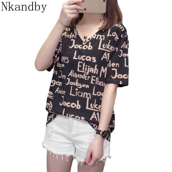 plus size tee shirt femme harajuku tshirt women summer letter print graphic t-shirts loose v neck ulzzang short sleeve big t200516, White
plus size tee shirt femme harajuku tshirt women summer letter print graphic t-shirts loose v neck ulzzang short sleeve big t200516, White
