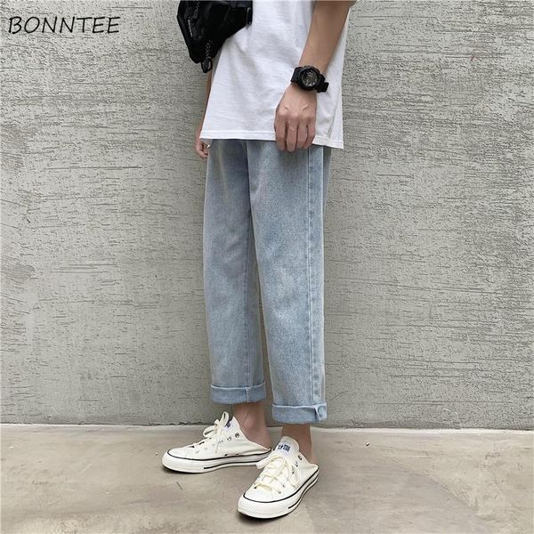 men's jeans men solid denim baggy ankle-length fashion loose all-match students young teens streetwear simple korean ulzzang chic male, Blue
men's jeans men solid denim baggy ankle-length fashion loose all-match students young teens streetwear simple korean ulzzang chic male, Blue