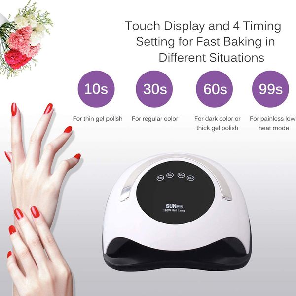 uv nail lamp 120w high power portable handle gel dryer large size auto sensing sun bq5t professional salon manicure tools 36 led beads 4 tim
uv nail lamp 120w high power portable handle gel dryer large size auto sensing sun bq5t professional salon manicure tools 36 led beads 4 tim