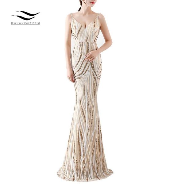 party dresses solovedress formal women dress v neck spaghetti straps long ladies mermaid sequins cocktail ins style french, White;black
party dresses solovedress formal women dress v neck spaghetti straps long ladies mermaid sequins cocktail ins style french, White;black