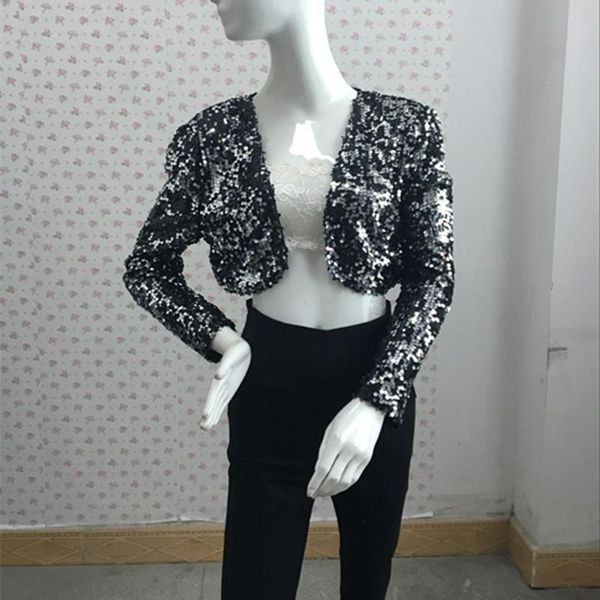 women's jackets fashion temperament unique sequins long sleeve cardigan jacket 2021 spring latest elegant party evening short small coa, Black;brown
women's jackets fashion temperament unique sequins long sleeve cardigan jacket 2021 spring latest elegant party evening short small coa, Black;brown