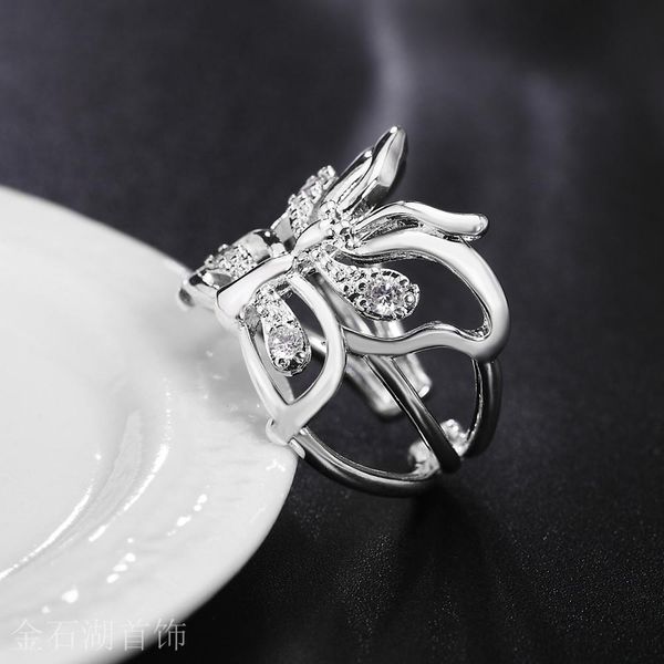 new silver color women lady cute wedding party gift fashion charm crystal hollow butterfly ring sweet style r035 h sqcdkt
new silver color women lady cute wedding party gift fashion charm crystal hollow butterfly ring sweet style r035 h sqcdkt