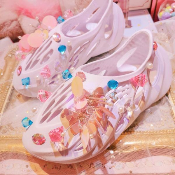 summer women's handmade rhinestones bling sequins hollow out sandals shoes white casual beach shoes holes j111, Black
summer women's handmade rhinestones bling sequins hollow out sandals shoes white casual beach shoes holes j111, Black