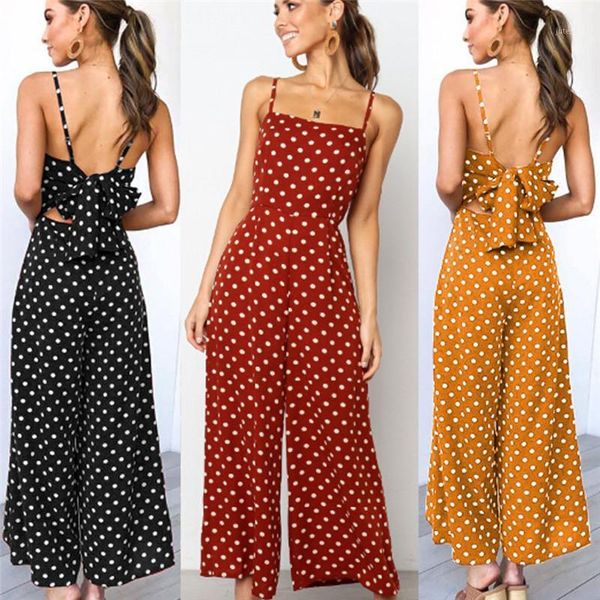 sleeveless backless boho bow-knot dot jumpsuits women 2020 summer floral print romper strap beach club elegant jumpsuit overalls1, Black;white
sleeveless backless boho bow-knot dot jumpsuits women 2020 summer floral print romper strap beach club elegant jumpsuit overalls1, Black;white