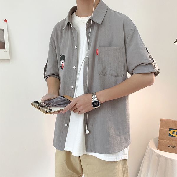 2021 the new men's cotton summer cartoon pattern, short sleeve, size, shirt 5xl 43yj, White;black
2021 the new men's cotton summer cartoon pattern, short sleeve, size, shirt 5xl 43yj, White;black