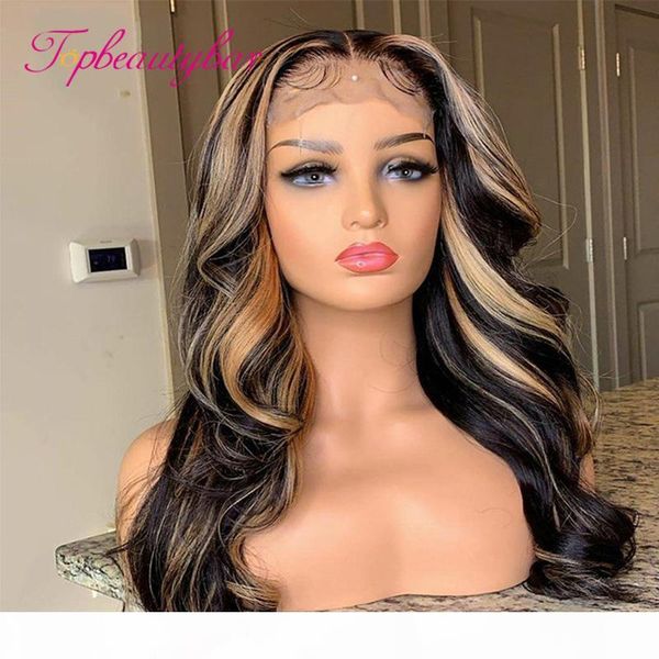 highlight 13x6 lace front human hair wig honey blonde brown pre plucked 180% brazilian remy wavy lace frontal wigs for women, Black;brown
highlight 13x6 lace front human hair wig honey blonde brown pre plucked 180% brazilian remy wavy lace frontal wigs for women, Black;brown