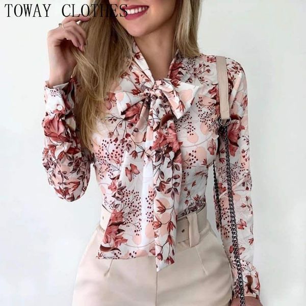 women's blouses & shirts women tie neck long sleeve botanical floral print causal blouse spring fall shirt, White
women's blouses & shirts women tie neck long sleeve botanical floral print causal blouse spring fall shirt, White