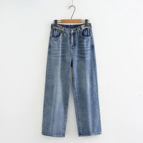 plus size women's elastic waist jeans xl-4xl long denim trousers female straight pants1, Blue
plus size women's elastic waist jeans xl-4xl long denim trousers female straight pants1, Blue