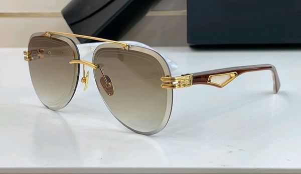 men rimless pilot sunglasses gold brown gradient sport sunglasses diving glasses summer with box, White;black
men rimless pilot sunglasses gold brown gradient sport sunglasses diving glasses summer with box, White;black