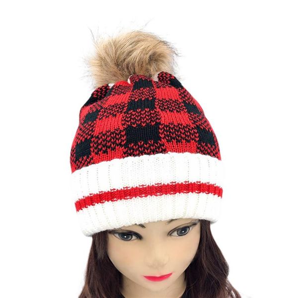 beanie/skull caps christmas kids mom hats family matching faux fur pom knitted beanies winter warm red/ black plaid mothers xmas decor, Blue;gray
beanie/skull caps christmas kids mom hats family matching faux fur pom knitted beanies winter warm red/ black plaid mothers xmas decor, Blue;gray