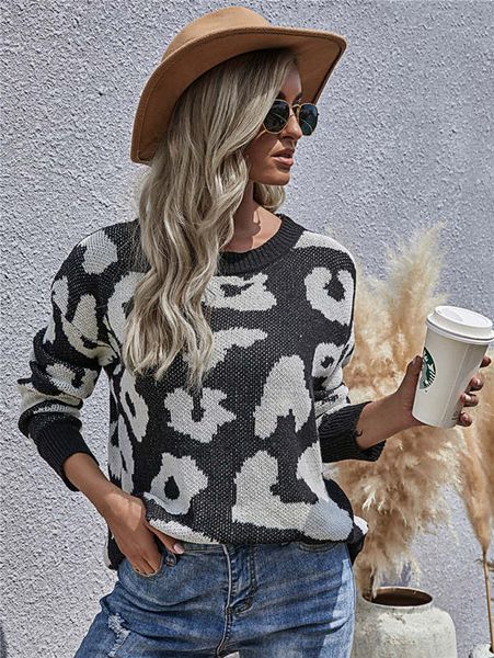 new 20ss womens cashmere sweater long sleeve knitwear pull luxe design clothing shirt leopard print fashion loose autumn spring ladies jumpe, White;black
new 20ss womens cashmere sweater long sleeve knitwear pull luxe design clothing shirt leopard print fashion loose autumn spring ladies jumpe, White;black