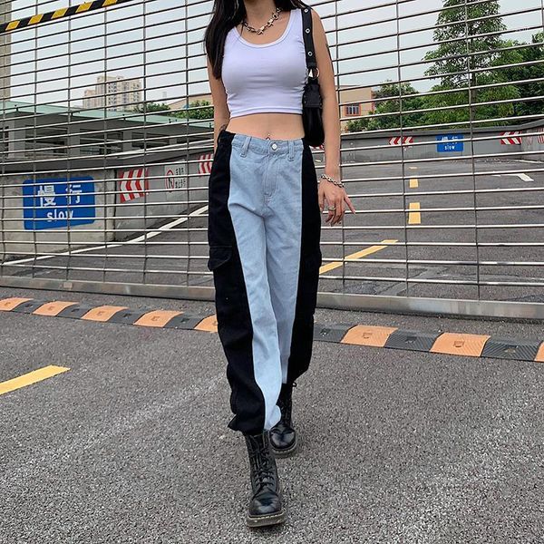 patchwork baggy high waisted joggers women blue mom woman jeans sweatpants 2020 streetwear trousers denim y2k pants femme capri1, Black;white
patchwork baggy high waisted joggers women blue mom woman jeans sweatpants 2020 streetwear trousers denim y2k pants femme capri1, Black;white