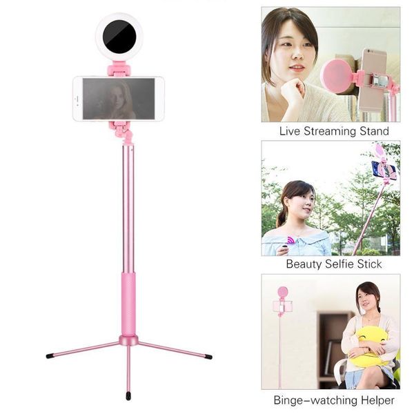 selfie monopods 1.2-meter live streaming selfie-portrait stand kit with aluminum alloy stick integrated phone holder fill light + tripod1
selfie monopods 1.2-meter live streaming selfie-portrait stand kit with aluminum alloy stick integrated phone holder fill light + tripod1