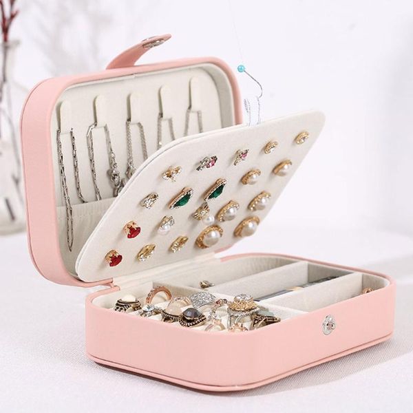 women 2 tiers jewelry box organizer ladies travel case earring ring necklace storage boxes button leather storage, Pink;blue
women 2 tiers jewelry box organizer ladies travel case earring ring necklace storage boxes button leather storage, Pink;blue