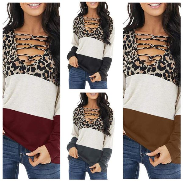 patchwork women leopard printed sweatshirts long sleeve v-neck sweater fashion casual loose autumn winter hoodies clothing s-2xl e111702, Black
patchwork women leopard printed sweatshirts long sleeve v-neck sweater fashion casual loose autumn winter hoodies clothing s-2xl e111702, Black