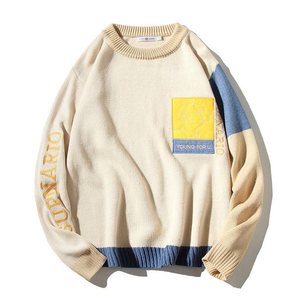 winter men's casual black patchwork sweaters autumn males long sleeves pullover man knitted o-neck clothing plus oversize 5xl, White;black
winter men's casual black patchwork sweaters autumn males long sleeves pullover man knitted o-neck clothing plus oversize 5xl, White;black