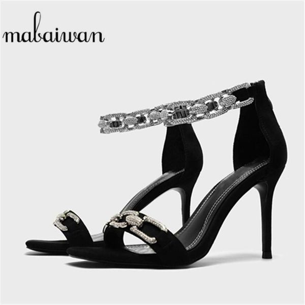 sandals mabaiwan spring summer women super high heel shoes crystal pointed toe wedding party stiletto open pumps, Black
sandals mabaiwan spring summer women super high heel shoes crystal pointed toe wedding party stiletto open pumps, Black