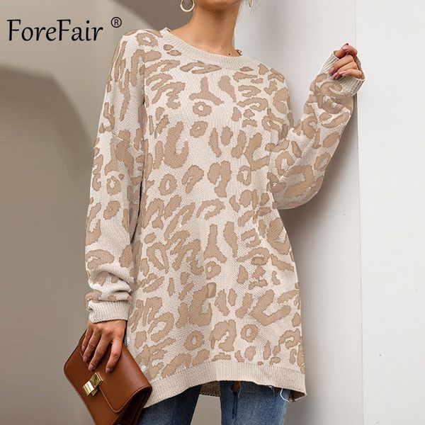 forefair leopard casual oversize sweater woman autumn winter knitted animal print plus size loose long sweaters women y200116, White;black
forefair leopard casual oversize sweater woman autumn winter knitted animal print plus size loose long sweaters women y200116, White;black