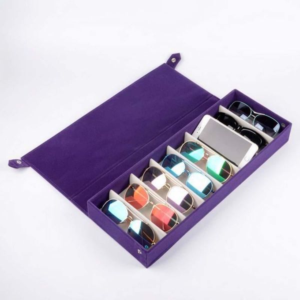 8 grid sunglasses display box black oxford cloth eyeglasses holders 8 colors fashion myopia glasses jewelry storage box, Pink;blue
8 grid sunglasses display box black oxford cloth eyeglasses holders 8 colors fashion myopia glasses jewelry storage box, Pink;blue
